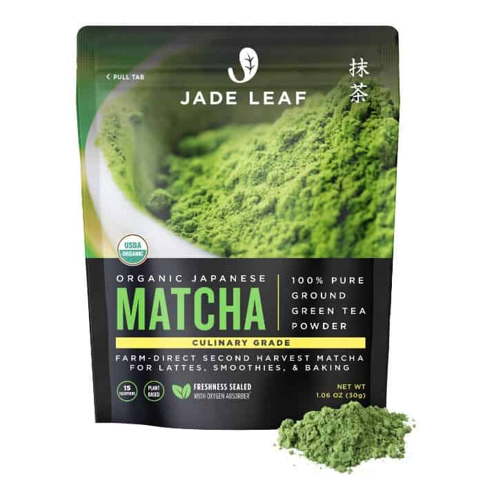 Jade leaf oraganic matcha green tea powder - Best for smoothies, lattes or baking